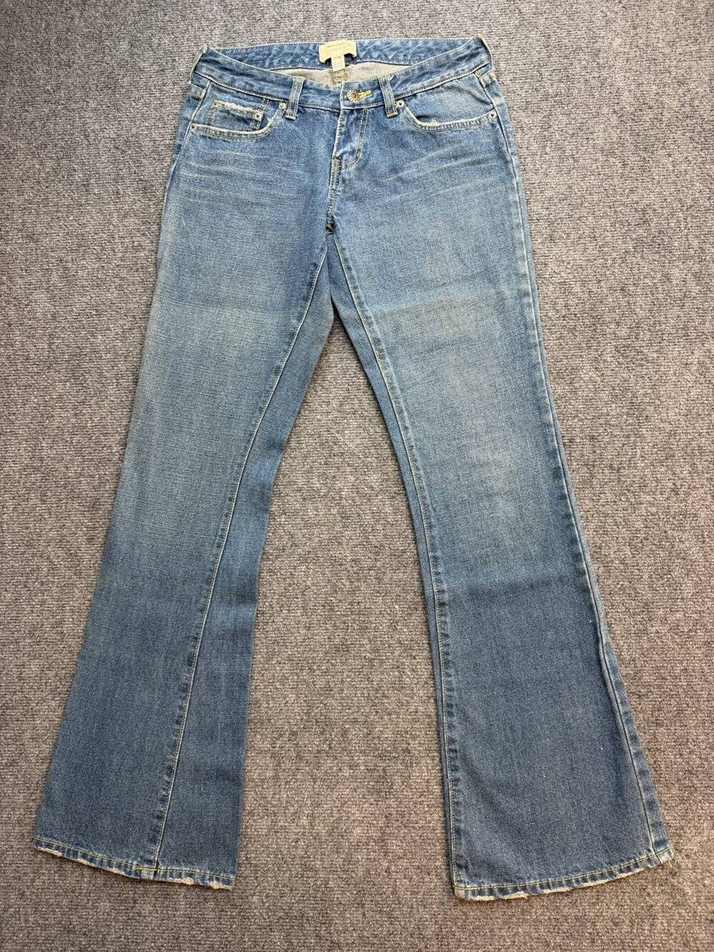 Abercrombie & Fitch Women’s 0R Low Rise Bootcut Flare Jeans 100% Cotton Y2K